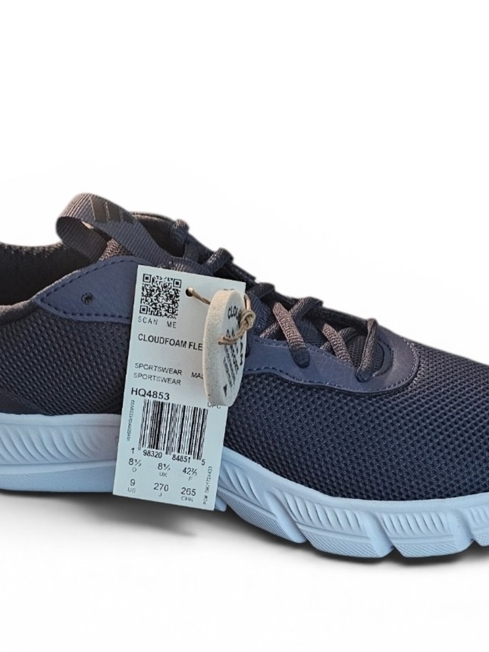 adidas Cloudfoam Flex Navy and Light Blue Men's Athletic Shoes